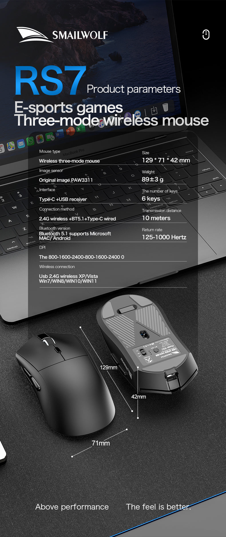 Smailwolf RS7 Wireless Mouse