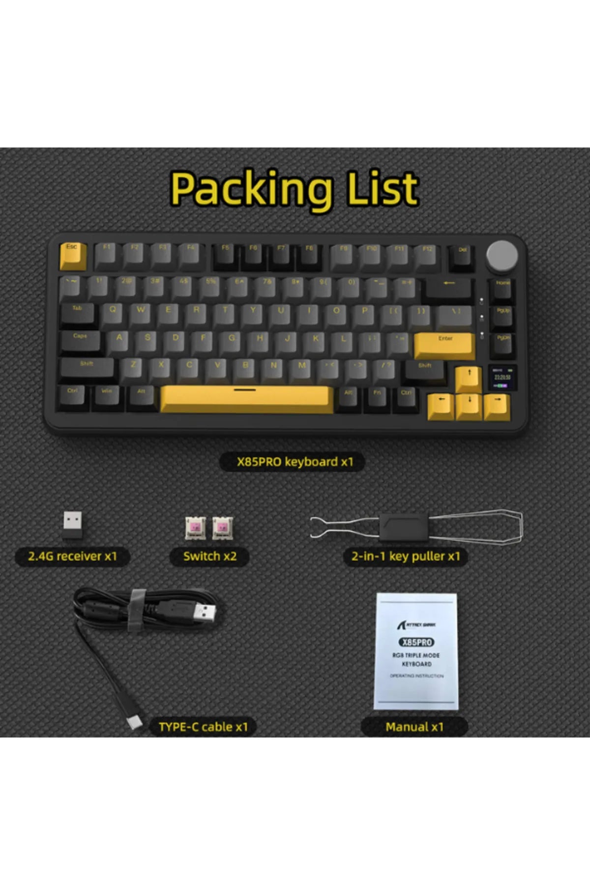 Attack Shark X85 Pro TÜRKÇE