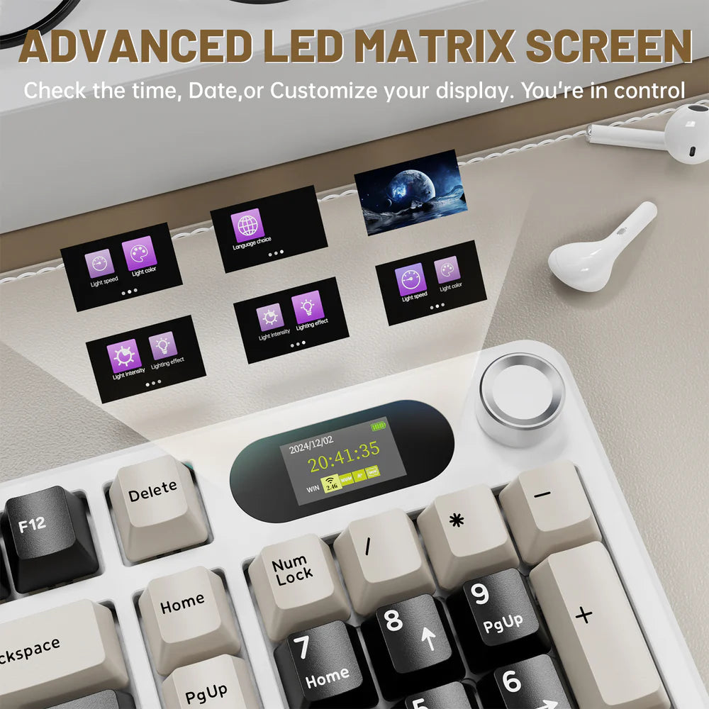 Attack Shark X98 Pro Ekranlı Mekanik Klavye
