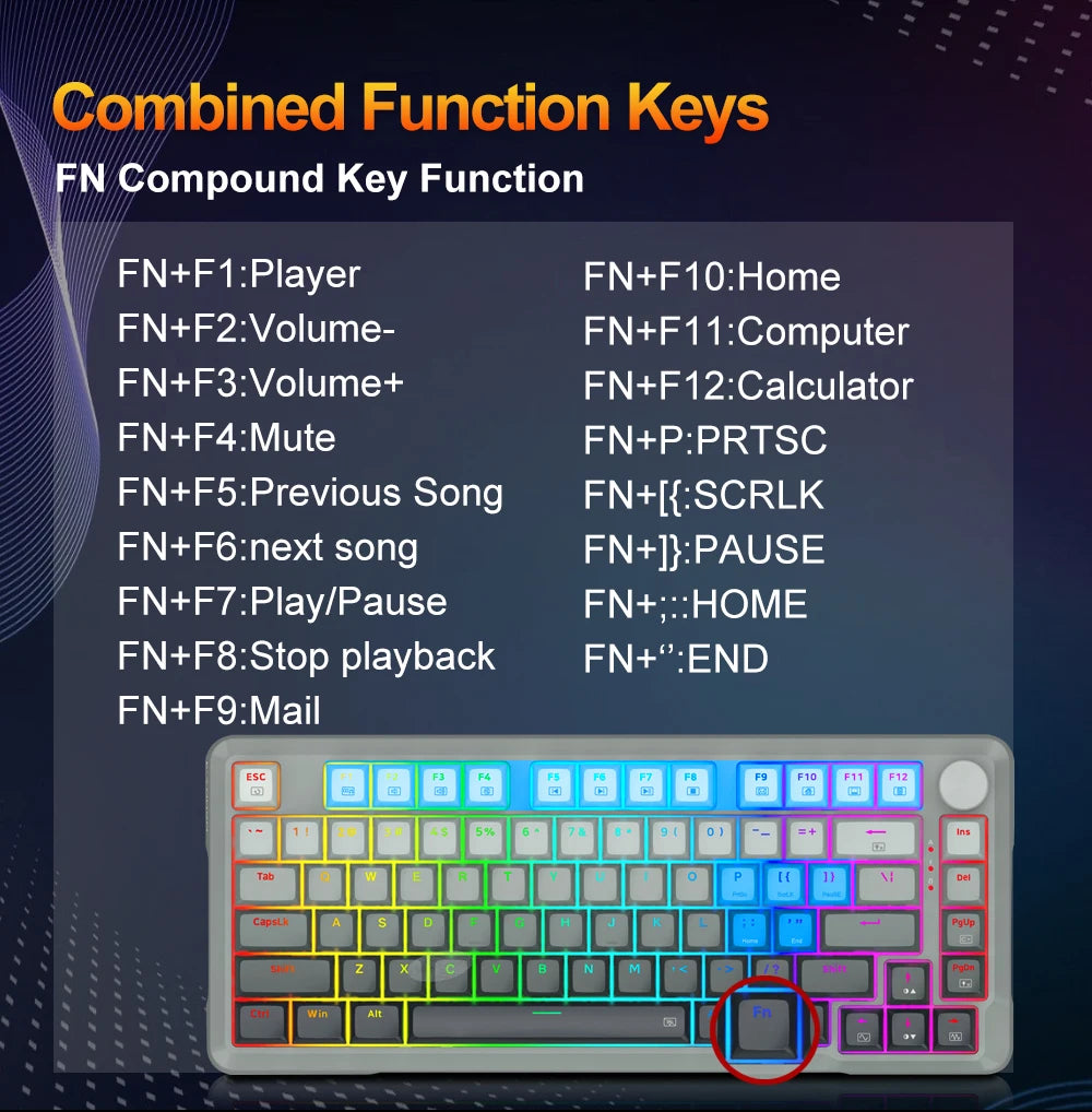 E-Yooso Hz-82 Manyetik Switch Mekanik klavye