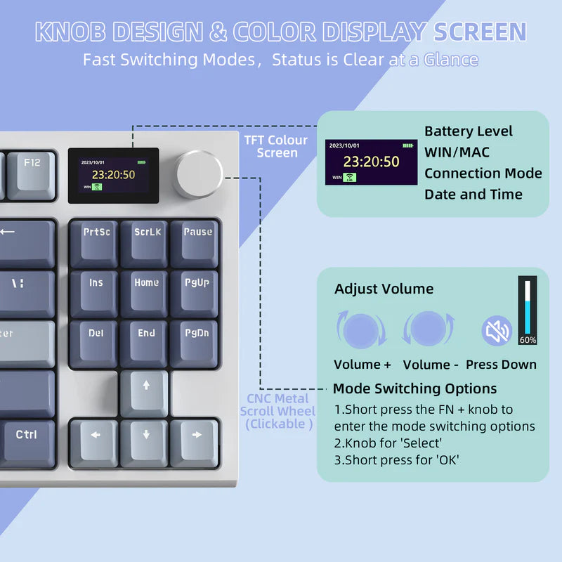 Attack Shark K86 TÜRKÇE Mekanik Klavye