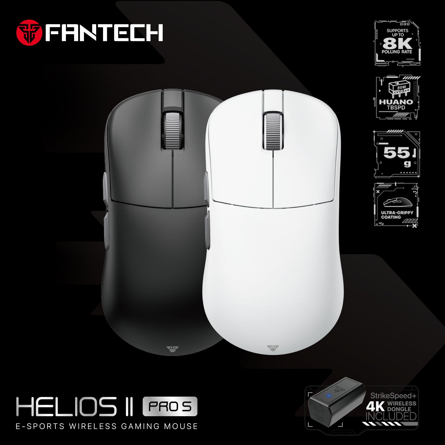 Fantech Helios II Pro S XD3V3 4K8K Kablosuz Mouse