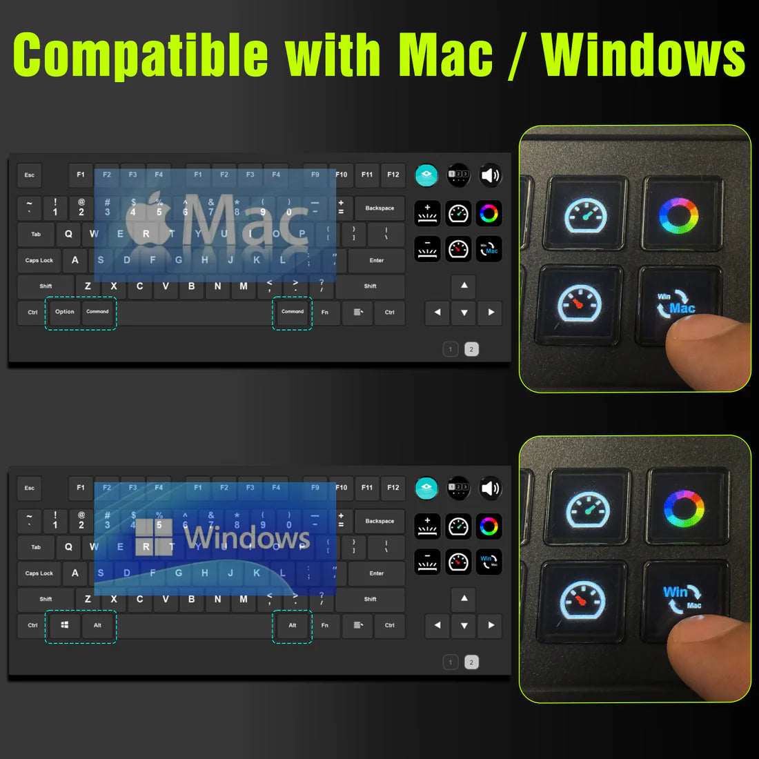 MiraBox K1Pro Mekanik Stream Deck Klavye