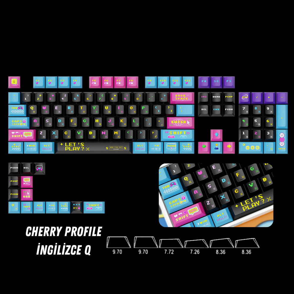 Ulugames Pixel Arcade Keycap