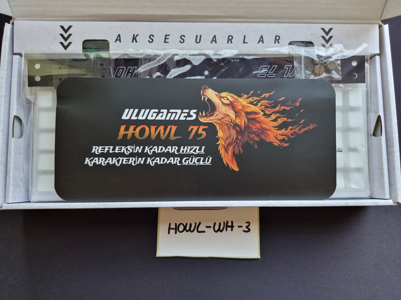 Ulugames Howl 75 [Outlet] Manyetik Switch Klavye Beyaz (howl-wh-3)