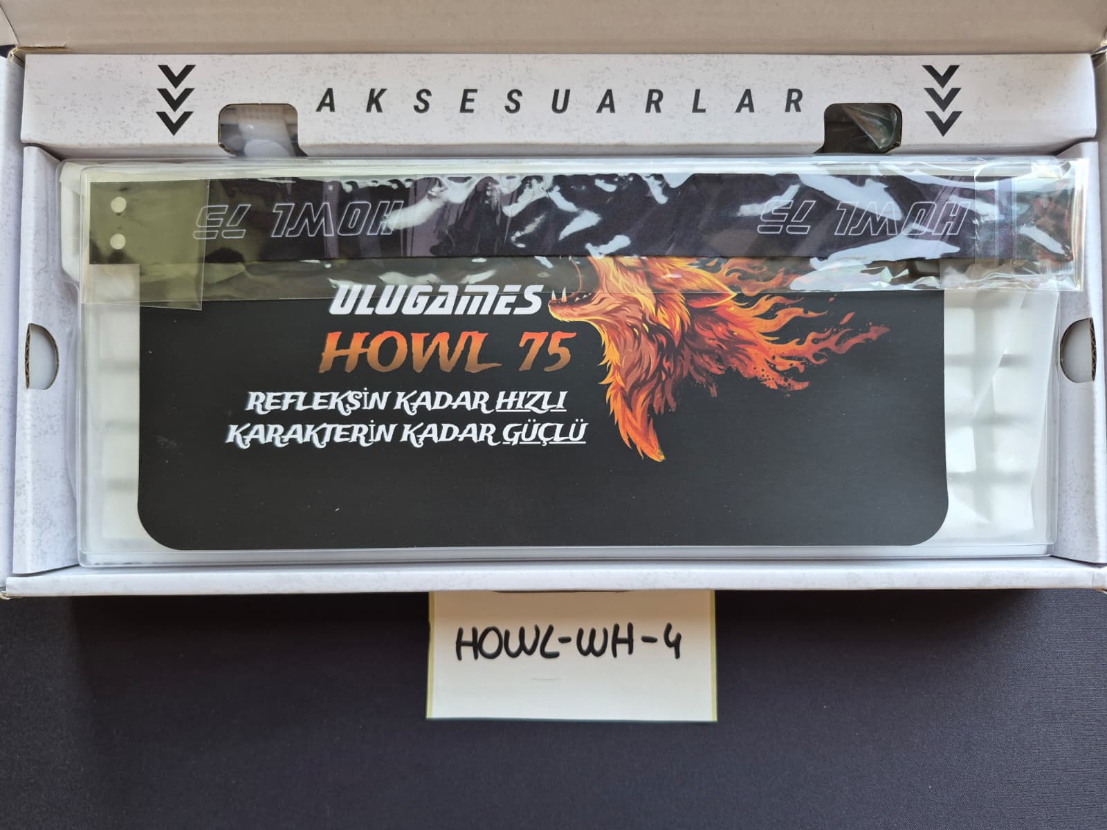 Ulugames Howl 75 [Outlet] Manyetik Switch Klavye Beyaz (howl-wh-4)