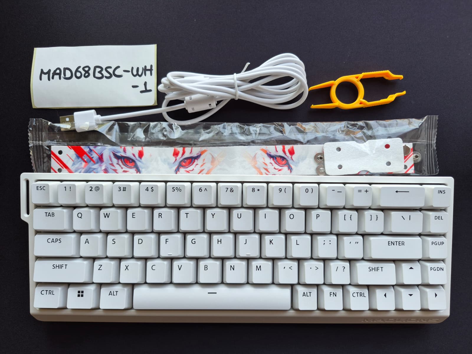 Madlions Mad68 Basic [Outlet] Manyetik Switch Klavye Beyaz (mad68bsc-wh-1)