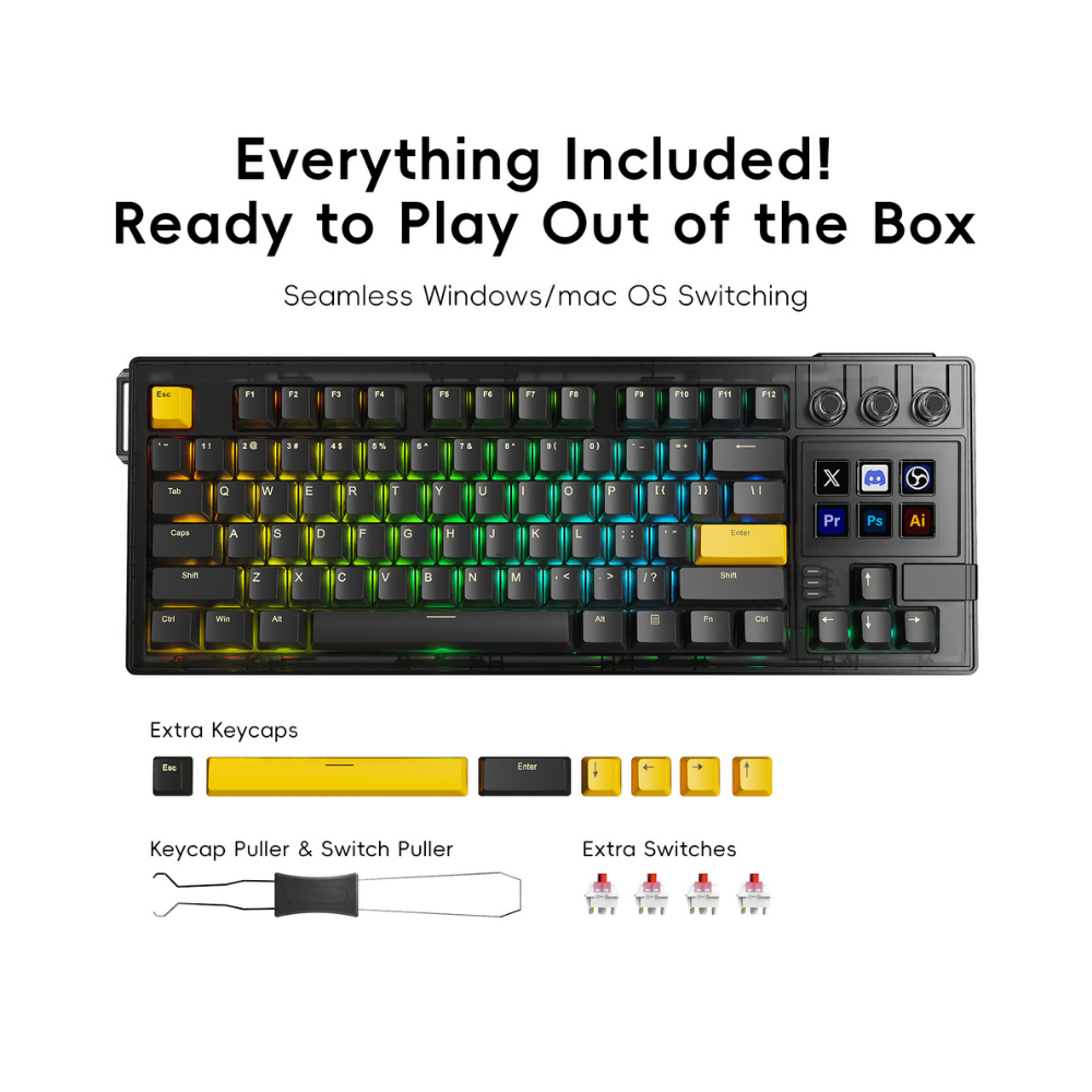 MiraBox K1Pro Mekanik Stream Deck Klavye