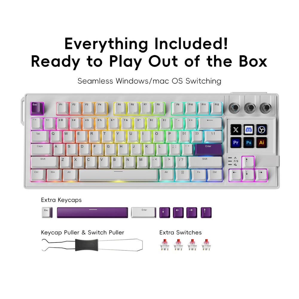 MiraBox K1Pro Mekanik Stream Deck Klavye